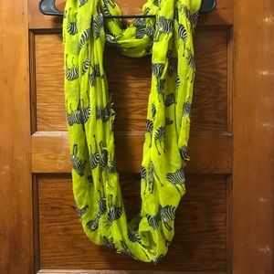 Animal print infinity scarf